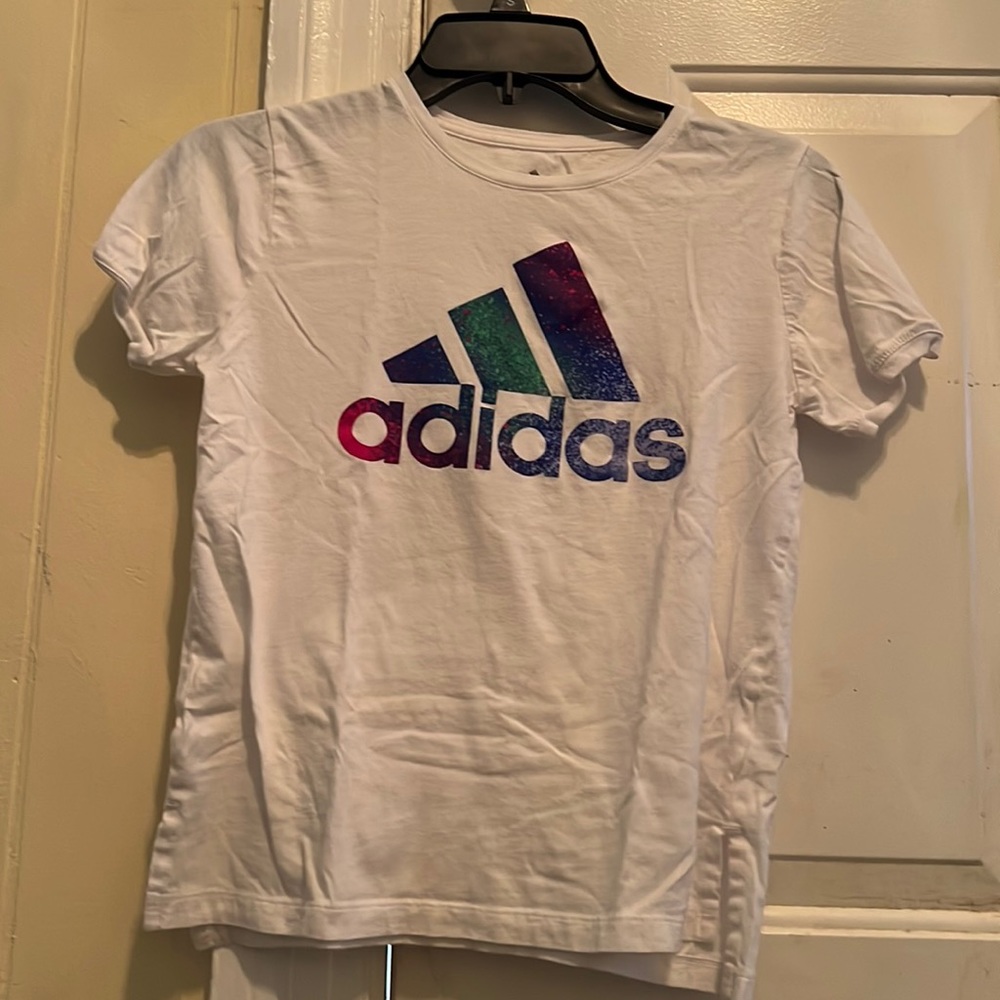 Size:youth large      Brand: adidas      Color: white